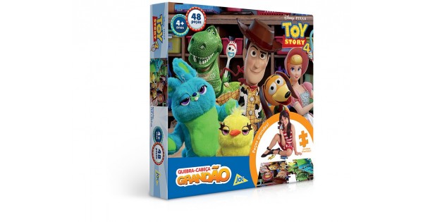 Quebra Cabeça Infantil Toy Story 48 Peças Grandes Toyster