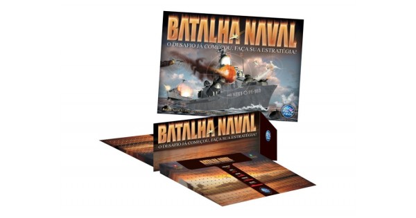 Jogo de Tabuleiro Batalha Naval Brinquedo Infantil de Estrategia