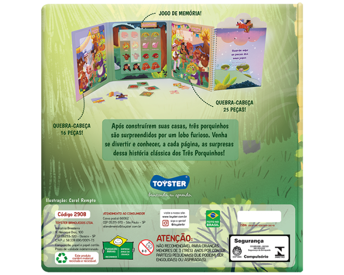 Quebra Cabeça Infantil Papel 120 Peças Educativo Toy Mix