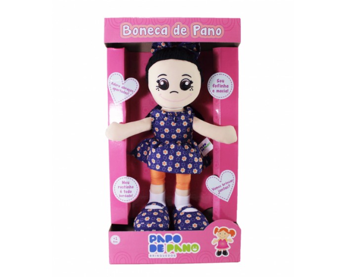 Boneca de pano - Bonecas de pano - Nina Brinca - Brinquedos Educativos e  Jogos Pedagógicos