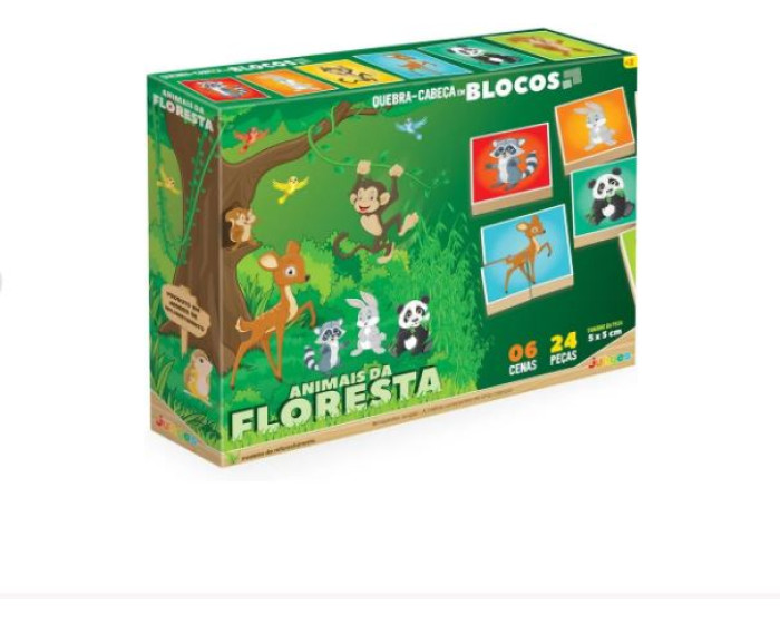 Quebra-Cabeça em Blocos- Floresta