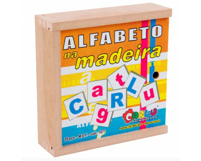 Alfabeto em Madeira 26 Peças