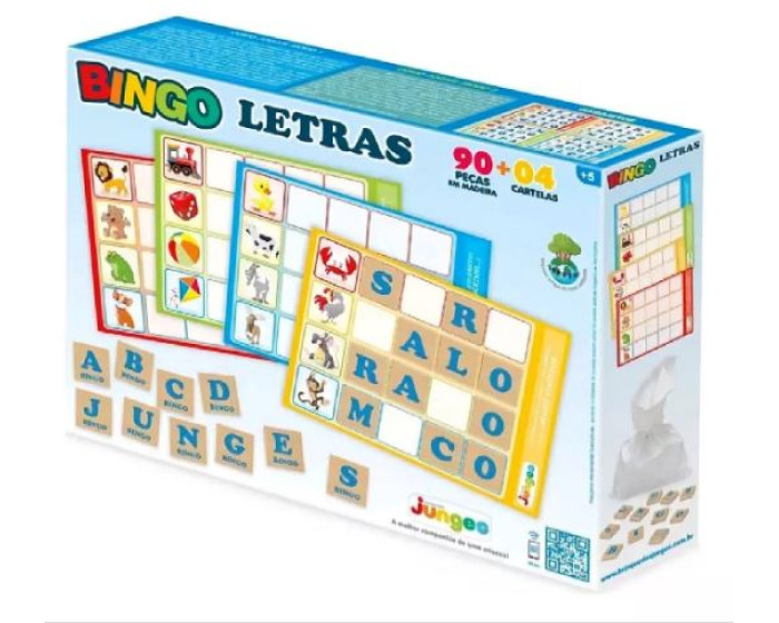 Bingo de letras- 90 Peças