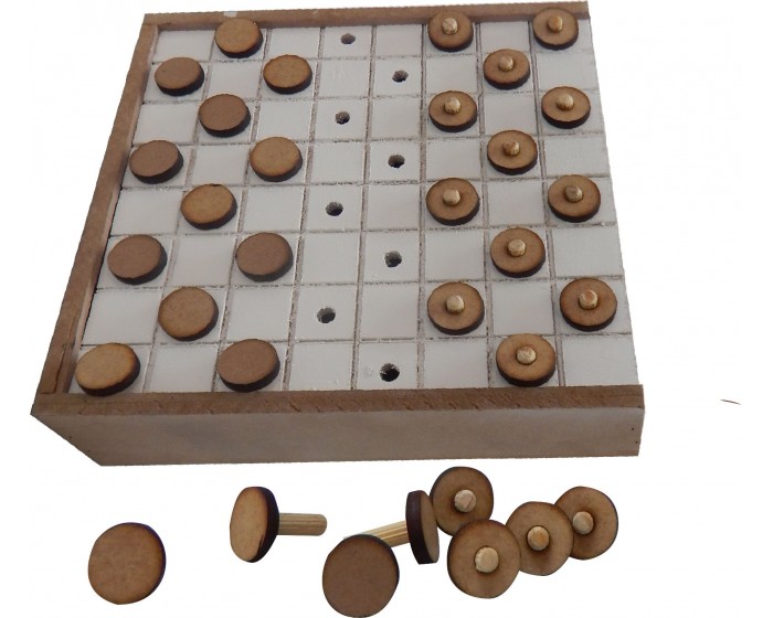 Mundo Carlu  Jogo de Damas adaptado Braille