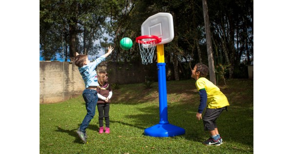 Bola de Basquete Oficial N 7 Colorida Xalingo - xalingo